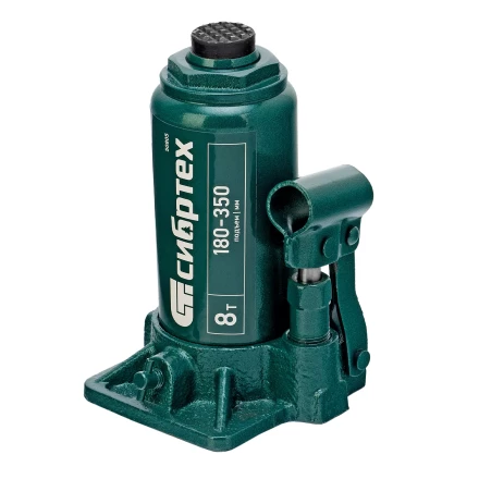 Домкрат гидравлический бутылочный Сибртех 50805, 8 т, 180-350 мм купить в Магнитогорске