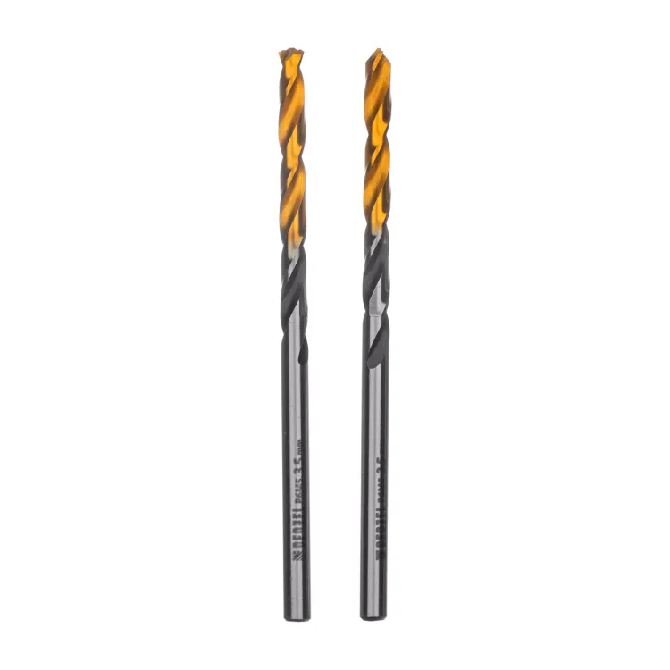 Сверло спиральное по металлу 3,5 x 70мм, Р6М5, Golden Tip, многогранная заточка, 2шт. Denzel 718270 купить в Магнитогорске