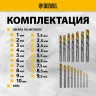Набор сверл по металлу Denzel 723003, 1-10 мм, Р6М5-TiN, Golden Tip, 19 шт купить в Магнитогорске