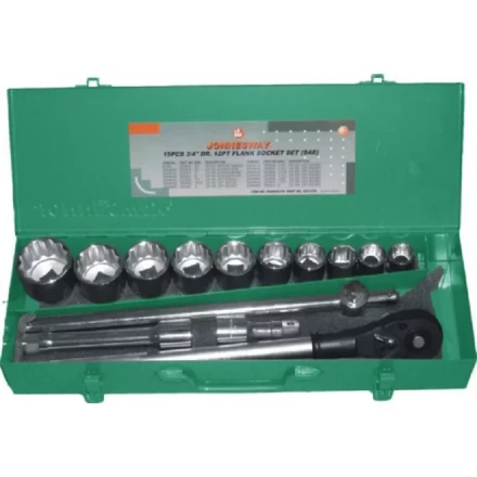 Набор головок торцевых  3/4&quot;DR  7/8&quot;  2&quot; 15предметов Jonnesway S04Н6415S 48501 купить в Магнитогорске
