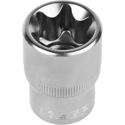 Головка торцовая ЗУБР &quot;МАСТЕР&quot; (1/2&quot;), Cr-V, E-TORX, хроматированное покрытие, E22 27719-22