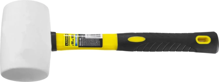 Киянка STAYER "PROFI" резиновая БЕЛАЯ, с фиберглассовой ручкой, 900г 20533-900 купить в Магнитогорске