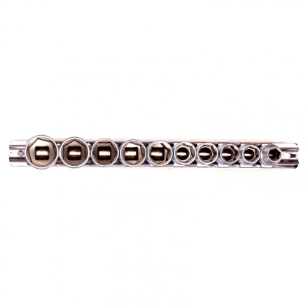 Набор торцевых головок 3/8 шестигранные CrV 10 шт 8-19 мм Stels 13601 купить в Магнитогорске