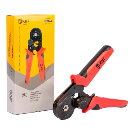Пресс-клещи КВТ ПКВш-10у для опрессовки втулочных наконечников до 10 мм (92311) купить в Магнитогорске