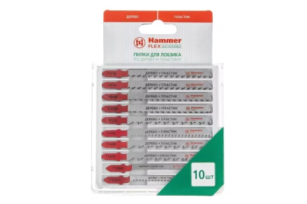 Пилки для лобзика HAMMER JG WD-PL набор No4 (10шт.) купить в Магнитогорске