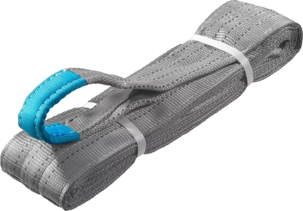 ЗУБР СТП-4/4, серый, г/п 4 т, длина 4 м, текстильный петлевой строп (43554-4-4) купить в Магнитогорске