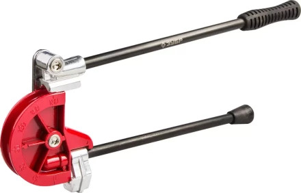 Трубогиб ЗУБР "ЭКСПЕРТ" для точной гибки труб из мягкой меди, алюминия, тонкостенной стали под углом до 180град,15мм 23524-15 купить в Магнитогорске