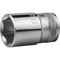 Торцовая головка KRAFTOOL "INDUSTRIE QUALITAT", Cr-V, FLANK, хромосатинированная, 1/2", 16 мм 27805-16_z01