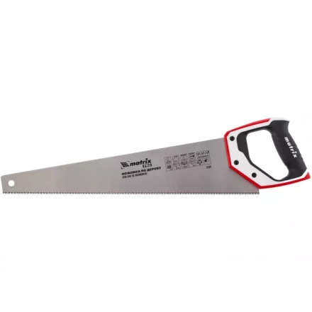 Ножовка по дереву 500 мм каленый зуб 3D 7-8TPI  трехкомпонентная рукоятка PRO MATRIX 23584 купить в Магнитогорске