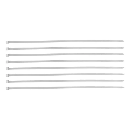 Хомуты, 500 х 8 мм, пластиковые, белые, 50 шт Сибртех 45589 купить в Магнитогорске