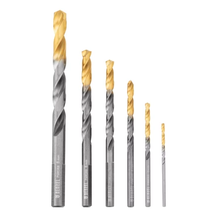 Набор сверл по металлу Denzel, 2-8мм, Р6М5К8-TiN, Golden Tip, 6 шт 723004 купить в Магнитогорске