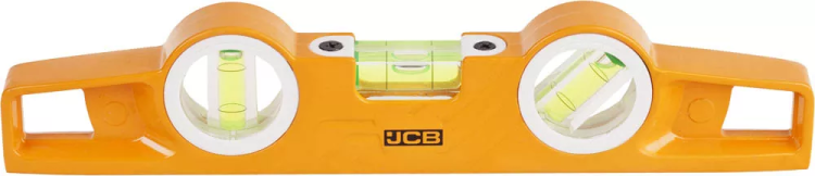 Уровень JCB "Торпедо" литой алюминиевый, 3 ампулы, точность 0,5мм/м, 25см JBL008 купить в Магнитогорске