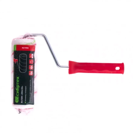 Валик &quot;Эмали&quot;  180 мм ворс 12 мм D 48 мм D ручки 8 мм полиамид полиакрил Сибртех 80170 купить в Магнитогорске