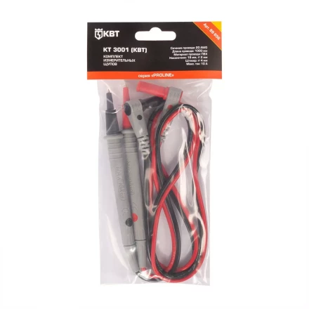 Комплект измерительных щупов КВТ КТ 3001 PROLINE 1000 мм, 20 AWG, 2 мм (89656) купить в Магнитогорске