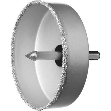 Коронка-чашка ЗУБР &quot;ПРОФЕССИОНАЛ&quot; c карбид-вольфрамовым нанесением, 102 мм, высота 25 мм, в сборе с державкой и сверлом 33360-102_z01 купить в Магнитогорске