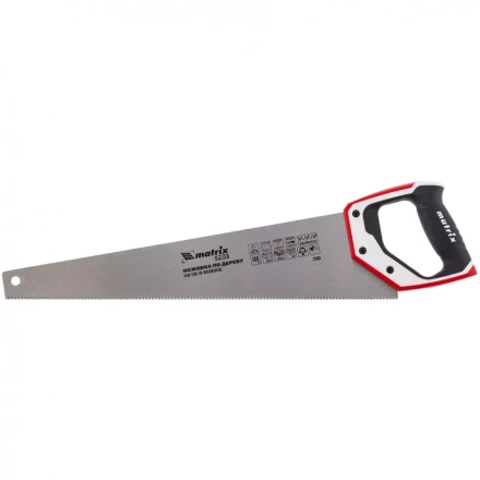 Ножовка по дереву 500 мм каленый зуб 3D 11-12TPI трехкомпонентная рукоятка PRO MATRIX 23585 купить в Магнитогорске