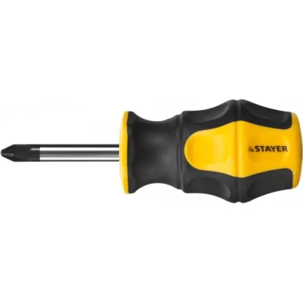 Отвертка STAYER &quot;MASTER&quot; &quot;HERCULES&quot;, Сr-V, противоскользящая рукоятка, PH2x38мм 25052-38-2_z02 купить в Магнитогорске
