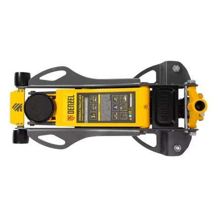 Домкрат гидравлический подкатной Denzel 51250, 3 т, 75-500 мм, быстрый подъем, низкий подхват, проф. купить в Магнитогорске