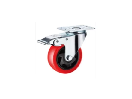 Колесо поворотное усиленное полиуретан SCBM 42 100 мм с тормозом 1027249 купить в Магнитогорске