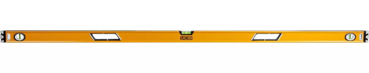 Уровень JCB коробчатый, 2 фрезерованные базовые поверхности, 3 ампулы, крашенный, с ручками, 0,5мм/м, 180см JBL006 купить в Магнитогорске