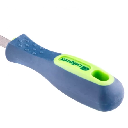 Напильник 150 мм трехгранный двухкомпонентная рукоятка №2 Сибртех 16024 купить в Магнитогорске