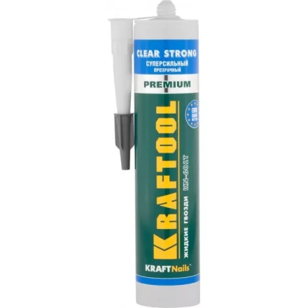 Клей монтажный KRAFTOOL KraftNails Premium KN-601T, суперсильный, прозрачный, 310мл 41342 купить в Магнитогорске
