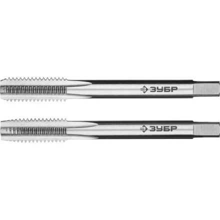 Метчики ЗУБР &quot;ЭКСПЕРТ&quot; машинно-ручные, комплектные для нарезания метрической резьбы в сквозных отверстиях, М8х1,25, 2шт 4-28007-08-1.25-H2 купить в Магнитогорске