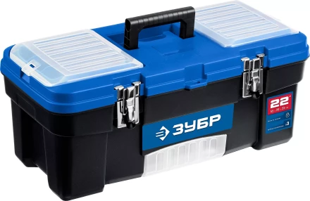 ЗУБР ДЕСНА-22, 557 x 284 x 236 мм, (22), Пластиковый ящик для инструментов (38181-22) купить в Магнитогорске