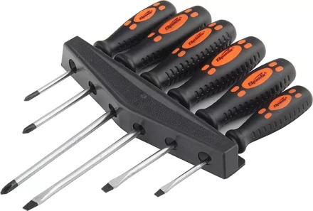 Набор отверток CrV  двухкомпонентные рукоятки 6 шт SPARTA. 13307 купить в Магнитогорске