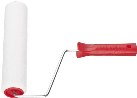 Валик ЗУБР &quot;МАСТЕР&quot; &quot;ВЕЛЮР-АКВА&quot;, полиэстер, для водорастворимых акриловых лаков, ворс 4мм, ручка 6мм, d=40/240мм 03537-24 купить в Магнитогорске