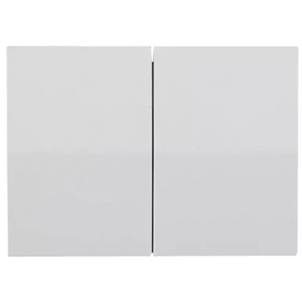 Выключатель СВЕТОЗАР &quot;ЭФФЕКТ&quot; двухклавишный, без вставки и рамки, цвет светло-серый металлик, 10A/~250B SV-54434-SM купить в Магнитогорске