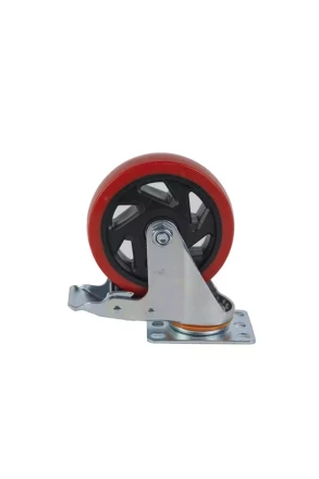 Колесо поворотное усиленное полиуретан SCBM 55 125 мм с тормозом 1027250 купить в Магнитогорске