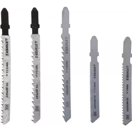 Набор STAYER &quot;STANDARD&quot; Полотна &quot;ХОББИ №2&quot; для эл. лобзика, по металлу, EU-хвост., 5шт 159489-H5_z01 купить в Магнитогорске