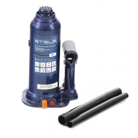 Домкрат гидравлический бутылочный 4 т h подъема 188-363 мм Stels 51162 купить в Магнитогорске
