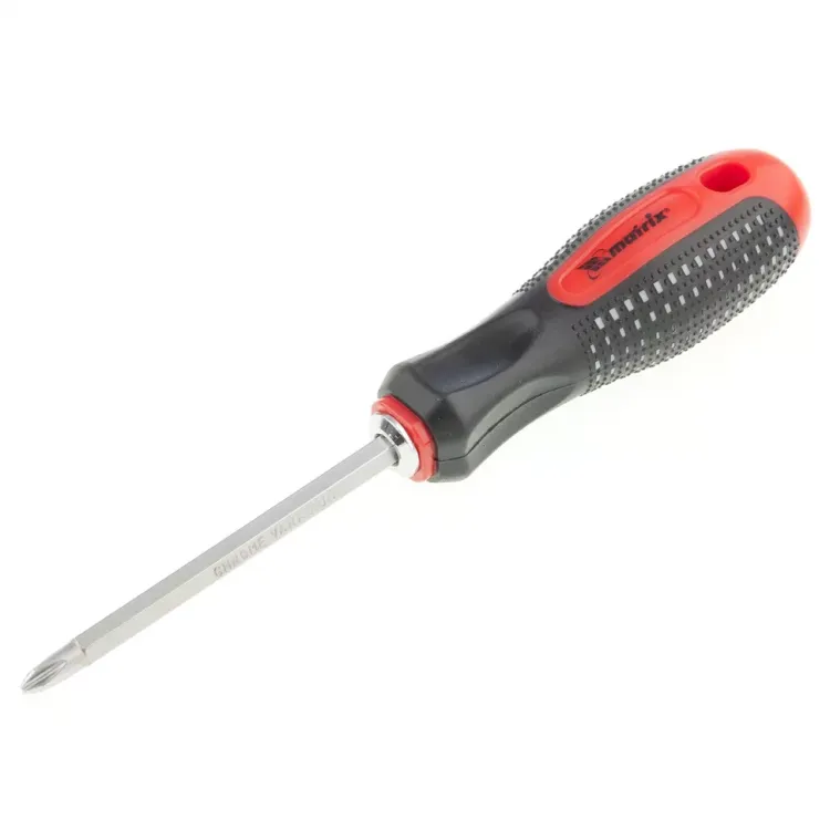 Отвертка комбинированная Fusion SL6,0 / Ph2 мм CrV 3-х компонентная рукоятка anti slip MTX 114519 купить в Магнитогорске