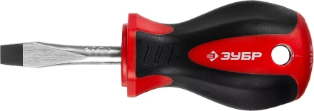 Отвертка ЗУБР &quot;МАСТЕР&quot;, &quot;STUBBY&quot; ( бочка ), Cr-v, эргономичная двухкомпонентная рукоятка, SL6,0x38мм 25061-38-6.0_z02 купить в Магнитогорске