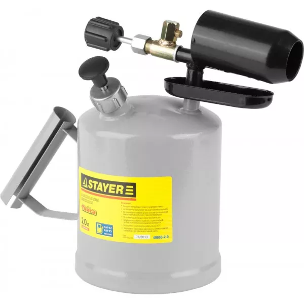 Лампа STAYER "PROFI" паяльная, стальная, 2,0л 40655-2.0 купить в Магнитогорске