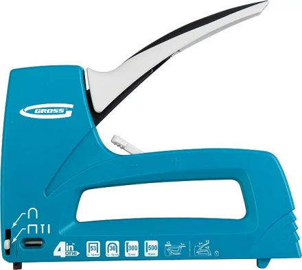 Степлер мебельный универс. (Universell 4) пласт 4-функц тип скобы 53 36 300 500 8-14мм GROSS 41005 купить в Магнитогорске