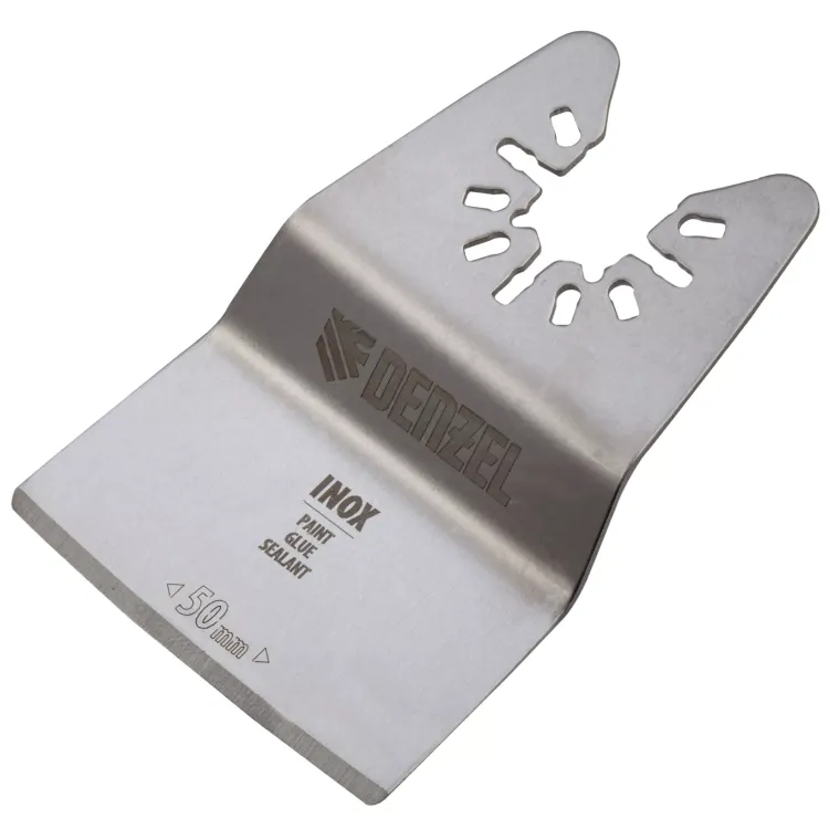 Насадка для МФИ шабер полукруг, Inox, для снятия краски и др., ширина 50 мм, длина общая 74 мм, ступенчатый Denzel 782317 купить в Магнитогорске