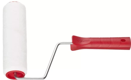 Валик ЗУБР &quot;МАСТЕР&quot; &quot;ВЕЛЮР-АКВА&quot;, полиэстер, для водорастворимых акриловых лаков, ворс 4мм, ручка 6мм, d=40/180мм 03537-18 купить в Магнитогорске