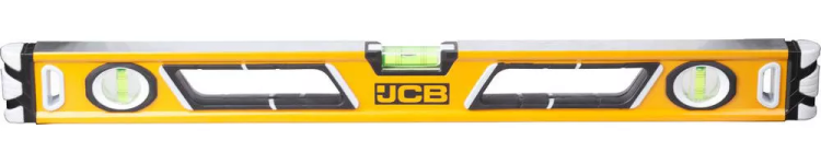 Уровень JCB коробчатый, магнитный, 2 фрезерованные базовые поверхности, 3 ампулы, крашенный, с ручками, 0,5мм/м, 60см JBL003 купить в Магнитогорске