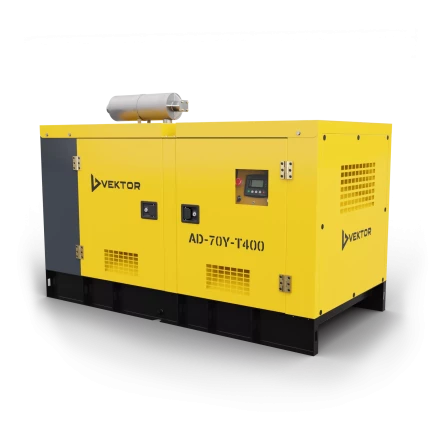 Дизельный генератор Vektor AD-70Y-T400 в шумозащитном кожухе с АВР купить в Магнитогорске