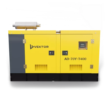 Дизельный генератор Vektor AD-70Y-T400 в шумозащитном кожухе с АВР купить в Магнитогорске