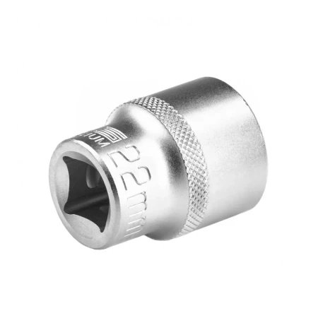 Головка торцевая 22 мм двенадцатигранная CrV под квадрат 1/2 хромированная Stels 13668 купить в Магнитогорске