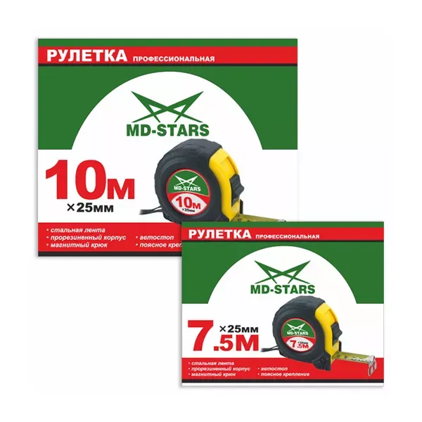 Рулетка измерительная MD-STARS 56-5025 купить в Магнитогорске