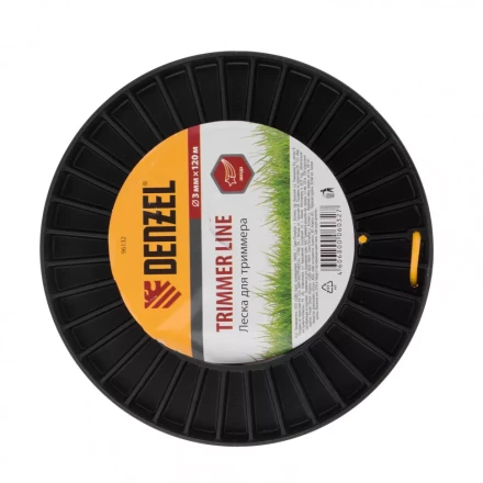 Леска для триммера звезда   3,0 мм 120 м на Din катушке Россия Denzel 96132 купить в Магнитогорске