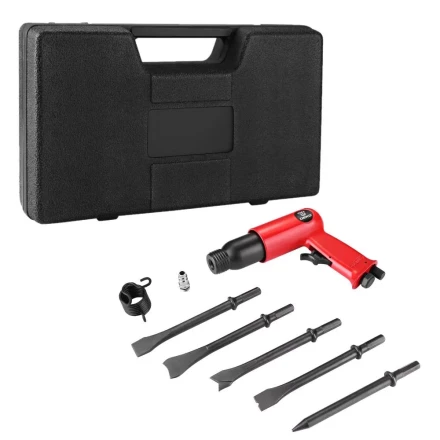 Молоток отбойный пневматический DEKO DKPT04 SET 3, 018-1104, в чемодане с набором 8 предметов купить в Магнитогорске