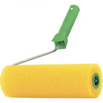 Валик &quot;СТРУКТУРНЫЙ&quot; поролоновый с ручкой, &quot;шероховатый&quot;, 240 мм СИБРТЕХ 80236 купить в Магнитогорске
