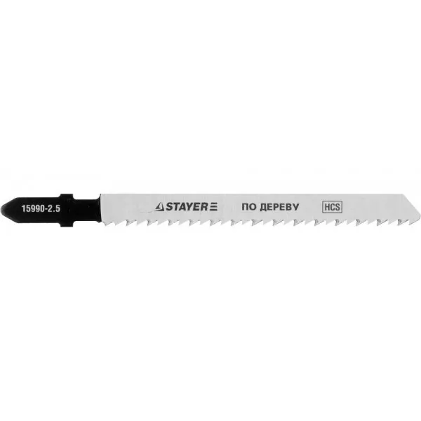 Полотна STAYER "PROFI", T101B, для эл/лобзика, HCS, по дереву, ДСП, ДВП, EU-хвост., шаг 2,5мм, 75мм, 2шт 15990-2.5_z01 купить в Магнитогорске