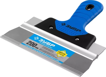 Шпатель ЗУБР &quot;ПРОФЕССИОНАЛ&quot; ФАСАДНЫЙ нержавеющий, 2к ручка. 200мм 10049-20_z03 купить в Магнитогорске